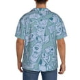 thumbnail image 3 of Saiise Scooby-Doo Ai Mens Front Pocket Hawaiian Shirts Casual Floral Shirts Short Sleeve Button Down Beach Tropical Shirts, 3 of 6