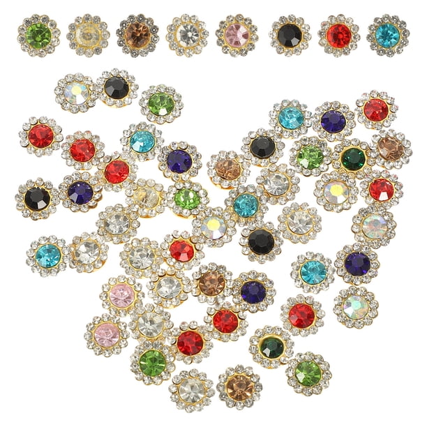 GOOHOCHY 200 piezas DIY Craft Rhinestones DIY Bow Tossress Decorations cosiendo materiales de bricolaje