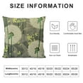 thumbnail image 5 of Dandelion Throw Pillow Cushion Case, Blowball Flower Pattern with Retro Inspirations Summer Flora Design, Decorative Square Accent Pillow Cover,Apple Green Emerald, 5 of 5