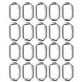 thumbnail image 3 of Oval Snap Hooks Clip, Oval Spring Buckle 23mm Alloy  For Keychain Strap For Purses For Bags Silver, 3 of 8
