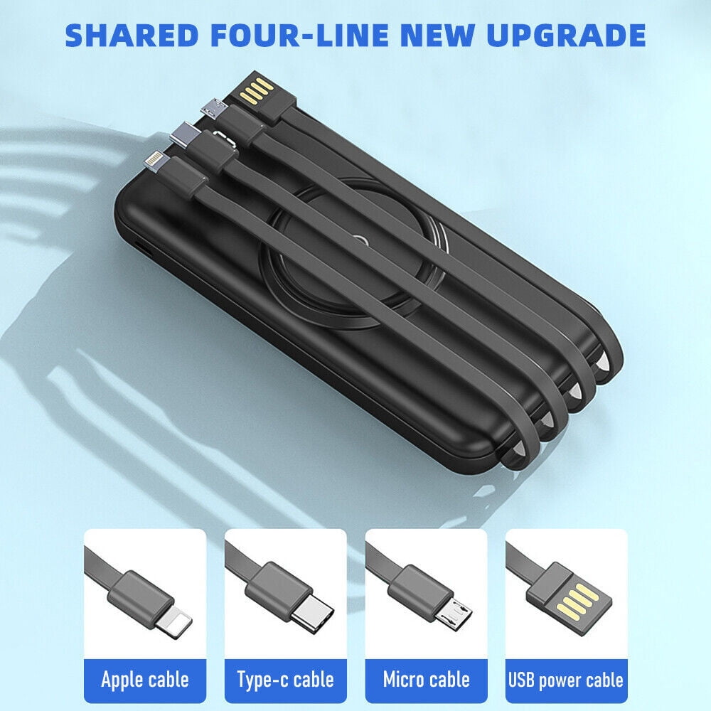 USB Wireless Power Bank Backup Fast Portable Charger External Battery 1000000mAh
