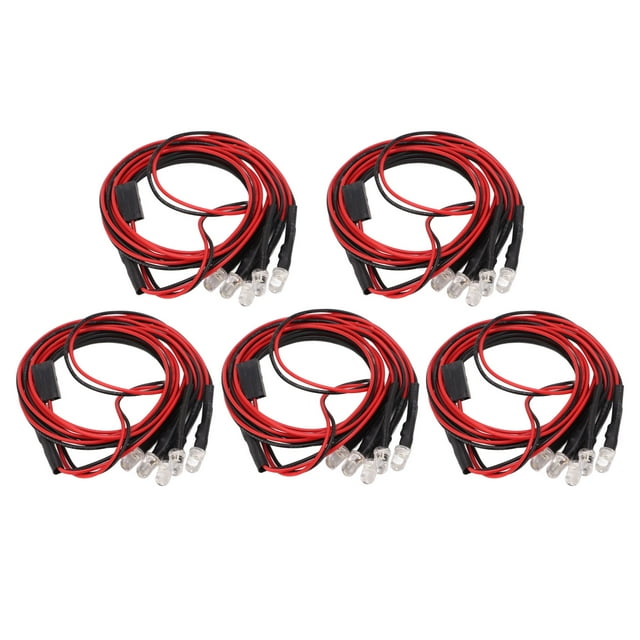 Rc Car Headlights Taillight Kit, Practical RC Car Led Lights Kit 5mm Bright For Axial Scx10