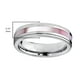 Bague Incrustée de Nacre pour Femmes en Titane Rose, Coupe Confortable, 5 Mm – image 6 sur 8