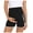 Black, variant on Maternity Shorts for Women, High-Waist Belly Support with Double Slit Wide Leg Design, Cotton Blend, True to Size, for Prenatal and Postpartum Wear