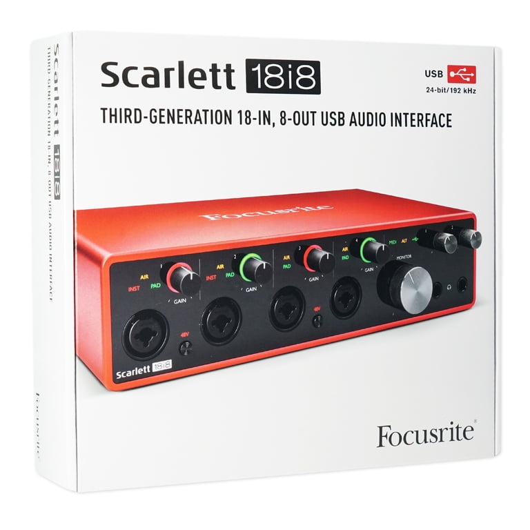 Focusrite Scarlett 18i8 3rd Gen 18-in, 8-out USB audio interface +