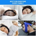 thumbnail image 4 of Neoprene Anti Snore Stop Snoring Chin Strap Belt Anti Apnea Jaw Solution Sleep Support Apnea Belt Sleeping Care Tools Black Blue, 4 of 5