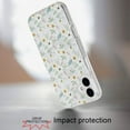 thumbnail image 2 of For iPhone 16 Plus 6.7 inch Magnetic Double Layer IMD Design Case - Green Floral, 2 of 3