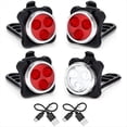 thumbnail image 1 of Juego de Luces de Bicicleta Recargables por USB: Luz Delantera (Luz ) y Luz Trasera (Luz LED Roja) para Accesorios de Bicicleta de Carretera., 1 of 5