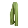 thumbnail image 6 of Jalioing Yoga Wide Leg Sweatpant for Women Solid Color Workout Dance Pant Drawstring High Waisted Trouser (XX-Large, Green), 6 of 6