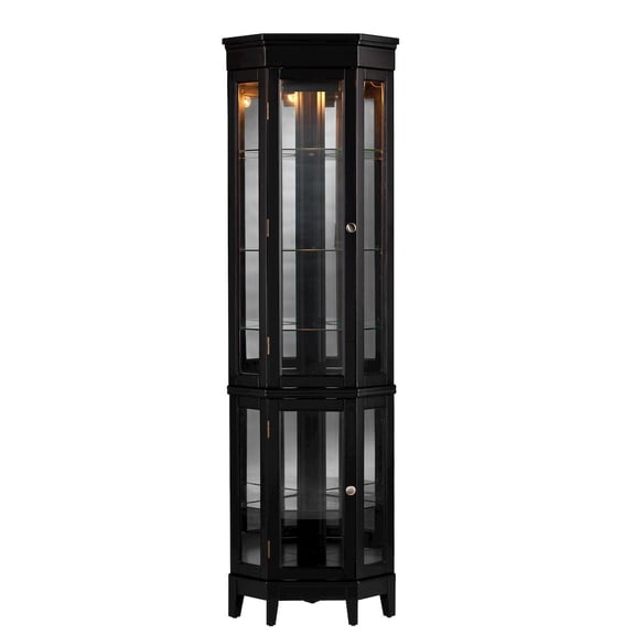 SEI Essex Corner Curio Cabinet