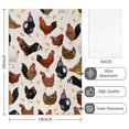 thumbnail image 2 of 6 Pcs Funny Kitchen Towels,White Chicken Brown Chick Pattern Microfiber Dish Towels,Kitchen Tea Towels,Kitchen Towel Set (18" X 26"), 2 of 7