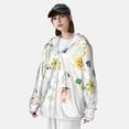 thumbnail image 3 of Gaeub Wildflowers Men's and Women's UPF 50+ Long-Sleeved Sun Protection Clothing, Fishing Shirt Long Sleeve Zip-X-Large, 3 of 7