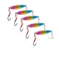 thumbnail image 3 of Señuelos de pesca duros Vib de Metal, 5 uds., 10g, cebos de pesca Jigging, cebo duro Artificial falso con gancho de pluma láser de lentejuelas colorido YUNYI BRAND Deportes, 3 of 8