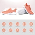 thumbnail image 6 of Flysocks Fashion Sneakers Peach Casual Slip On Rounded Toe Comfortable Sneakers 10.5, 6 of 6