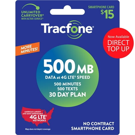 Tracfonetracfone 15 Smartphone 30 Day Prepaid Plan 500 Min 500 Txt 500 Mb Data Direct Top Up Dailymail