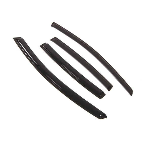 Tuningpros WD2-356RM Outside Mount Window Visor Deflector Rain Guard Dark Smoke 4 Pcs Set For 2007-2012 Nissan Sentra Sedan