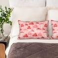 thumbnail image 2 of KLL Cute Mushroom1 Pattern Silk Pillowcase for Hair and Skin Standard Size 20"X 30" Soft Breathable Pillow Covers for Sleeping, 2 of 7