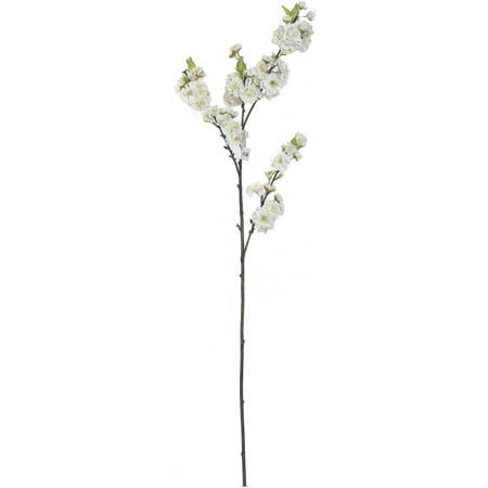 Teters Floral 42" White Cherry Blossom Stem, 1 Each