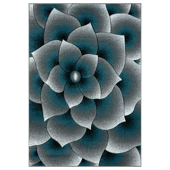 Premium Rug Design 11301 - 7'8"x10'8", Turquoise