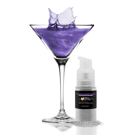 Brew Glitter – Color Changing Purple Edible Drink Glitter – Magic Reveal Beverage-Safe 25g Spray Pump Brew Glitter – Color Changing Purple Edible Drink Glitter – Magic Reveal Beverage-Safe 25g Spray Pump