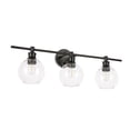thumbnail image 5 of Collier 3 light Black and Clear glass Wall sconce, 5 of 15