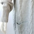 thumbnail image 3 of Vedolay Cardigan for Women Knit Cardigan Sweaters Oversized Fall Dressy Casual Jackets Gray,L, 3 of 5
