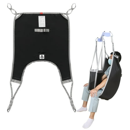 EZ Assistive Patient Lift Sling with Divided Leg for Patient Transfer Red Hoyer iftl sling, 500lb Weight Capacity (Small Size )