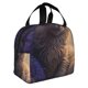 thumbnail image 2 of Easygdp Purple Flower Lazy Cat Bolsa Térmica Premium - Tela Oxford Impermeable, Gran Capacidad, Bolsillo Frontal, Unisex para Trabajo, Escuela, Actividades al Aire Libre y Picnics, 2 of 8