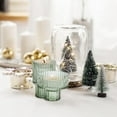 thumbnail image 3 of HofferRuffer Set of 3 Taper Glass Candle Holders, Hurricane Pillar Candle Holders for Home Decorations, Table Centerpieces, Festival, Wedding, Dinner Party (Green), 3 of 9