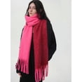 thumbnail image 6 of CoCoMangos Bright Color Scarf for Women Warm Pashmina Shawls and Wraps Vintage Cardigan Cape Poncho Large Scarves Fall Winter, 6 of 9