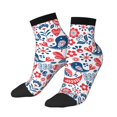 thumbnail image 3 of Salouo Birds Flowers Pattern Unisex Middle Tube Socks,Middle-Finger Knee High Socks Over The Calf Tube Stocking Crew Stockings for Women and Men Tube Socks, 3 of 8