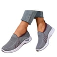 thumbnail image 3 of CAIXAI Walking Shoes for Women Orthopedic Dress Shoes for Women Lightweight Knit Upper Embroidery White Sneakers for Women Walking Anti-Skid Adjustable Upper Mary Jane Flats Hands-Free Barefoot Shoe, 3 of 8