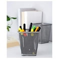 thumbnail image 2 of Ikea Set 2 Steel Pencil Holder Modern Office Desk Organizer Pen Ruler Eraser Storage Cup Gray Dokument, 2 of 3