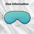 thumbnail image 4 of Uemuo Teal Turquoise Pattern Sleep Eye Mask - Light Blocking Sleep Mask Blocking Out Light Perfectly, Soft and Comfortable Night Eye Mask, Eye Blinder, 4 of 7