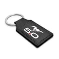 thumbnail image 2 of iPick Image for Ford Mustang GT 5.0 Rectangular Black Leatherette Key Chain, Official Licensed, 2 of 4