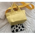 thumbnail image 2 of Kukuzhu Canvas Tote Handbag for Women Small Crossbody Bag Cute Shoulder Bag Casual Satchel Bag Mini Hobo Messenger Bag, 2 of 7