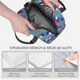 thumbnail image 4 of Filipino Flag Stars Sun Pattern Insulated Adults Lunch Bag with Removable Shoulder Strap&Front Pocket Lunch Tote Box Reusable Cooler Bag, 4 of 7