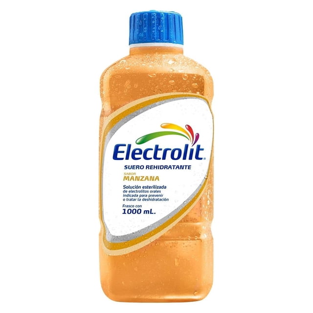 Suero rehidratante Electrolit sabor manzana 1000 ml
