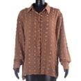 thumbnail image 3 of LYXSSBYX Women Long Sleeve Tops Hot Sale Clearance Fashion Woman V-Neck Long Sleeve T-Shirt Summer Solid Loose Blouse Tops, 3 of 5
