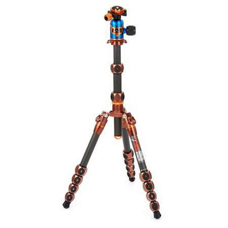 UPC: 5056085300417 | Legends Ray 5-Section Carbon Fiber Travel Tripod with AirHed Vu Ball Head  Bronze & Blue