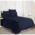 thumbnail image 2 of Swift Home ABB 4 Piece Premiere 1800 Collection Brushed Microfiber Sheet Set, Twin, Navy, 2 of 3