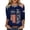 a-Blue72, variant on Womens Long Sleeve Crewneck T Shirt USA Patriotic Print Casual Loose Fit Tee Vintage American Flag Graphic Top For Independence Day Wear Stylish Top