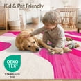 thumbnail image 4 of ODIKA 8'x10' Machine Washable Non-Slip Area Rug, Abstract Artistry for Modern High Traffic Rug, Pink, 124640, 4 of 7