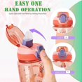 thumbnail image 2 of Kids Water Bottles With Straw,600ml Toddler Drinks Bottle For School,leakproof Children's Bottle Bpa Free Tritan Sport Bottle For Girls Boys, 2 of 5