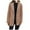 Brown, variant on Quinlirra Womens Blazer Jacket Women Business Attire Solid Color Pocket Button Long Sleeve Cardigan Top Jacket Coat