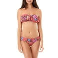 thumbnail image 4 of Juniors' Rock Of Love Flounce Bandeau Bikini Top, 4 of 8