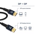 thumbnail image 2 of Adaptador de cable trenzado DisplayPort 2.0 macho a macho 16K 60Hz 10K 60Hz HD DP Ehuebsd Para estrenar, 2 of 8