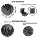 thumbnail image 3 of Filter Media Filtro De Acuario Bio Balls Para Pecera Estanque Cascada Fuente matsuzay HA044310-01, 3 of 6