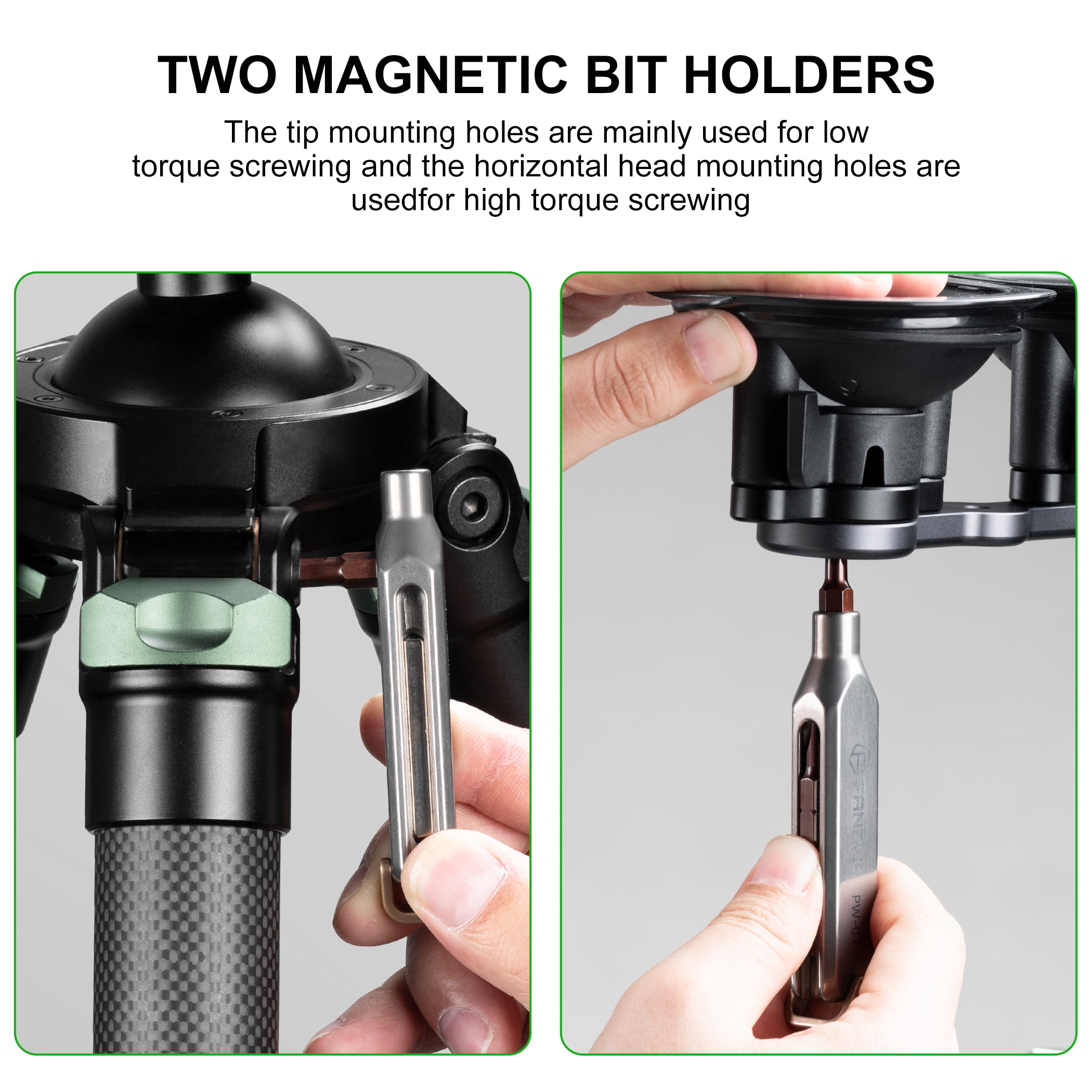 FANAUE 10-in-1 Titanium EDC Screwdriver Set with Magnetic S2 Steel Bits - Portable Multi-Torque Tool for DIY