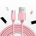 thumbnail image 1 of Cable De Datos De 3.28 Pies 2A Cable Usb De Carga Rápida Cable De Cargador Antienredos Trenzado De Nylon Para Teléfonos Iphone Android Minnieouse EL012573-00, 1 of 4